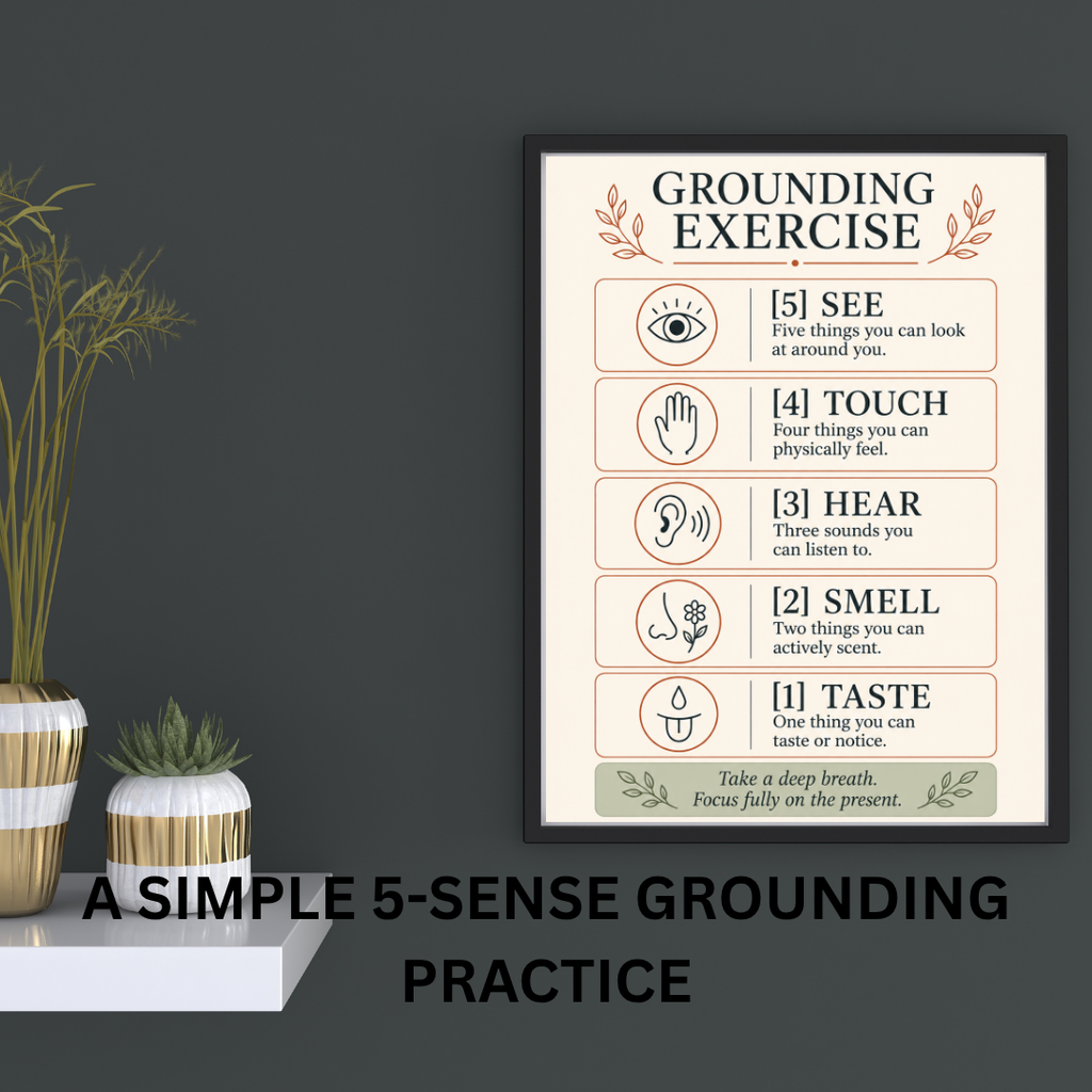 3-Piece Nervous System Regulation Poster Bundle | Grounding & Mindfulness Wall Art | Digital Download